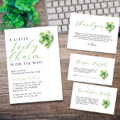 Little Lucky Charm St Patrick's Baby shower Kaart