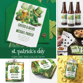Aangepaste Cheers Beers Verjaardag St Patrick's Da Poker Chips