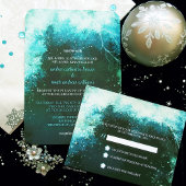 Glitzy Mystic Forest Indie Wedding BiFold Programs