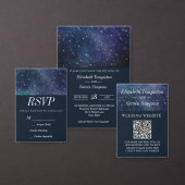 Wedding Sterrennacht Celestial Dank u Navy Bedankdoosjes (Personaliseer de collectie van deze zelfstandige maker.)