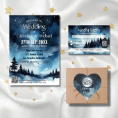 Waterverf Blauwe Sterrennacht Sky Celestial Bruilo Bedankdoosjes