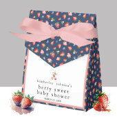Berry Sweet Aardbei Meisje Baby shower Uitnodiging