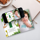 Wild Oerwoud Dinosaurus Adventure Kids Verjaardag Kaart