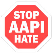 Stop AAPI Hate Rectangular Rechthoekige Sticker