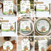 Storybook Baby shower Hoofdstuk Voedsellabel Decor Visitekaartje