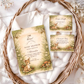 Storybook Deer Baby Diapper Raffle Informatiekaartje