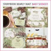 Woodland Scenery Bearly Wait Welcome Baby Shower Acryl Bord