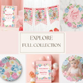 Aardbei 1e verjaardag Berry Sweet Pink Feesthoedjes