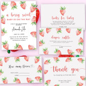 Aardbei - baby's zijn zoet poster