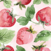 Roze aardbei Berry First 1st Birthday Party Kaart