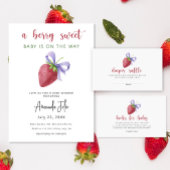 Aardbei - zeg niet baby poster