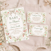 Wildflower Rustic Baby Shower Thank You Cadeaulabel