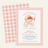 Aardbei Berry Loved Luier Raffle Baby shower Informatiekaartje