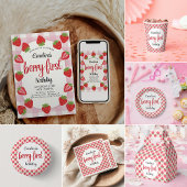 Berry Sweet Strawberry 1st Birthday Party Bedankdoosjes