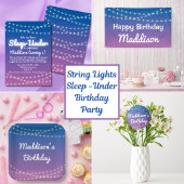 Slaap onder de helft Slaap over Lichten Party Bedankkaart