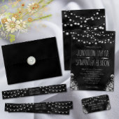 Chalkboard String Lights Gift Registry Enclosures Mini Visitekaartjes