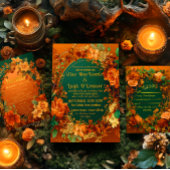 Betoverende herfst thema druïde heuvel RSVP bruilo