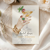 Elegant Cocktail Bridal Shower Invitation Art Kaart