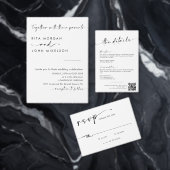 Chique moderne trouwkaart voor de dames-wc reclamebord met voetstuk (Personaliseer de collectie van deze zelfstandige maker.)