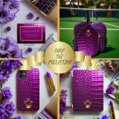 Luxe levendige Paarse nep krokodil monogram Muismat