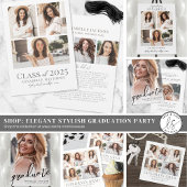 Afstuderen Eenvoudig Script Foto Graduation Party  Poster