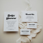 Stijlvolle retro zwart & wit Momosa barteken Poster