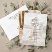 Simple Black & White Small Wedding Details Kaart Visitekaartje (Personaliseer deze collectie van deze onafhankelijke maker. Test)