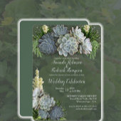 Succulent Hues of Bleek Blues bruiloft Labels