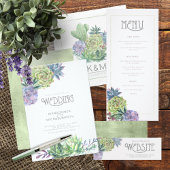 Succulents and Sparkle Wedding Green ID515 Bedankdoosjes