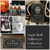 Calavera Skull Halloween Party Kaart