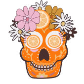 Dag van de dode suikerschedel inpakpapier vel