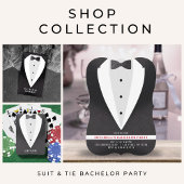 Bachelor Party Zwart pak & Bowtie Blikjeskoeler