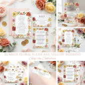 Elegant Floral Wedding Return Address Etiket