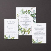 Summer Greenery Song Request RSVP Card (Personaliseer de collectie van deze zelfstandige maker.)