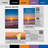 Tekst & Hashtag · Abstracte Sunset Event Tafeldoek Wandkleed