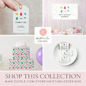 Pool Party Verjaardag Minimal Zomer Kleurrijk Scha Spandoek