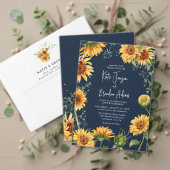 Elegant Herfst Sunflower & Navy Bedankt voor het h Bedankdoosjes (Personaliseer deze collectie van deze onafhankelijke maker. Test)