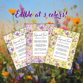 Summer Wildflower Meadow Baby shower Save The Date