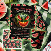 Summerween Party Watermelon Jack op Lantern Spooky Spandoek