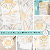 Sunshine Sun Baby shower Luier Raffle Informatiekaartje
