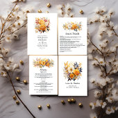Sundial Floral bruiloft Save The Date