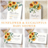 Luierloof | Zonnebloem Baby shower Informatiekaartje