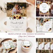 Zonnebloem en Rozen Rustic Country Wedding Menu