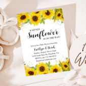 Zonnebloem Baby shower Welkom Spandoek