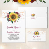 Vrijgezellenfeest Rustic Sunflower String Lights Gastenboek
