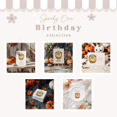 Sunflower Lace Ghost Halloween 1st Birthday Servet