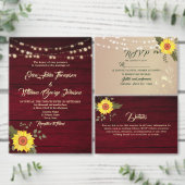 Zonnebloem String Lights Bruiloft Dank u Vierkante Sticker (Personaliseer de collectie van deze zelfstandige maker.)