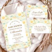 Sunny Coastal Beach Diapper Raffle Informatiekaartje