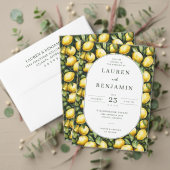 Sunny Lemon Wedding Save The Date (Personaliseer deze collectie van deze onafhankelijke maker. Test)