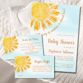 Ray of Sunshine Baby shower Invitation Briefkaart
